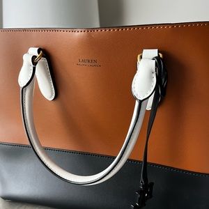 Ralph Lauren Leather Satchel Handbag